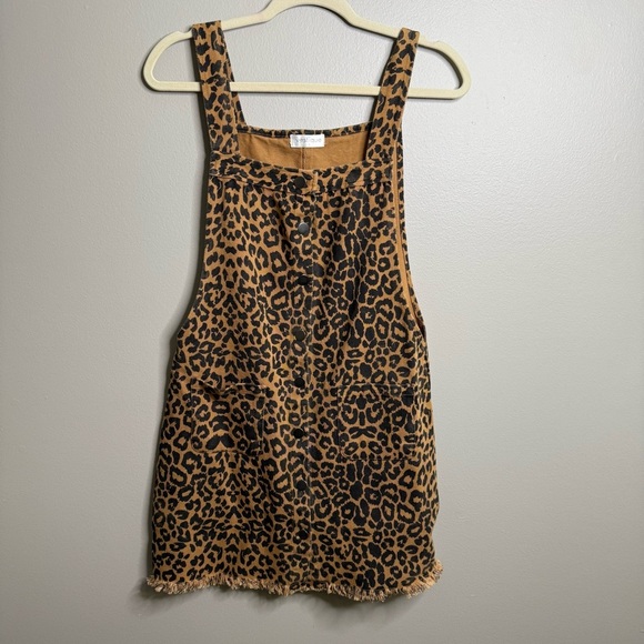 Vestique Leopard Print Overall Dress Size small - Picture 1 of 8